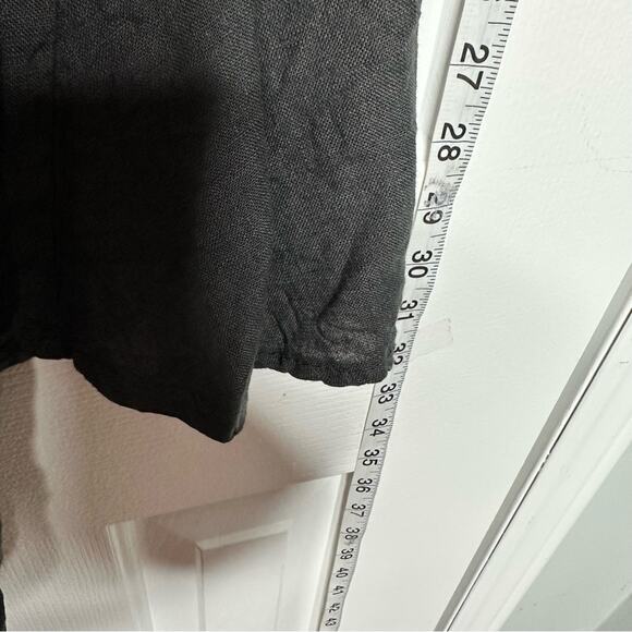 Tempo Hand Woven Linen Artistic Loose Open Front Lagenlook Layering Vest Large - Picture 6 of 8
